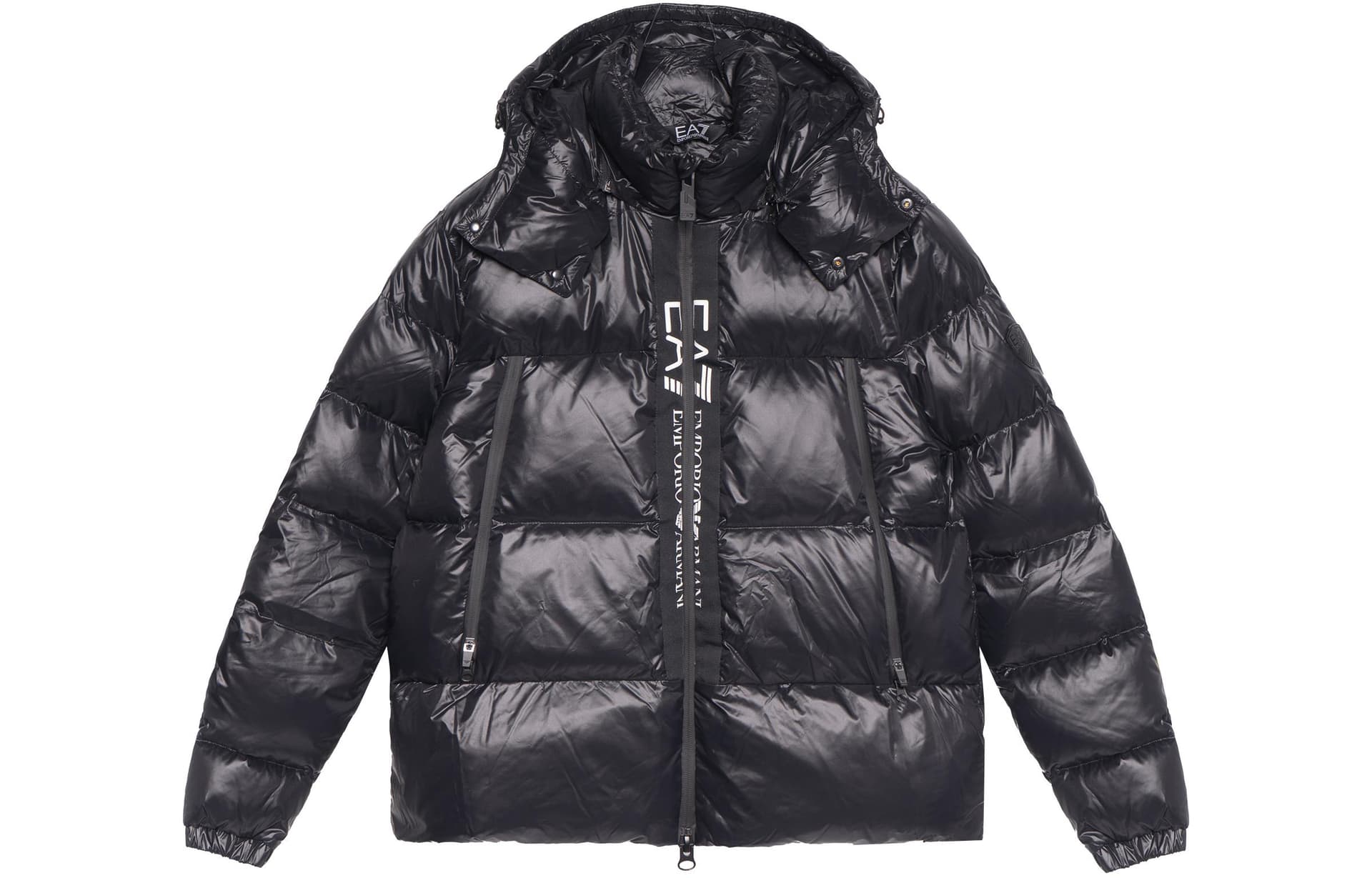Зимняя куртка Emporio Armani FW22 Logo Down Jacket Black - изображение 1
