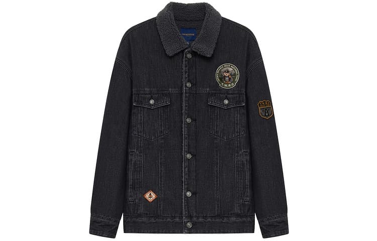 Джинсовая куртка Teenie Weenie Men Denim Collection 24FW Деним Куртка Мужской Черный - изображение 1