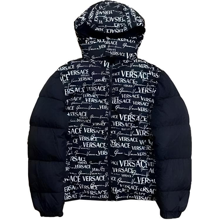 Зимняя куртка Versace Reversible Hooded Down Jacket Black - изображение 1