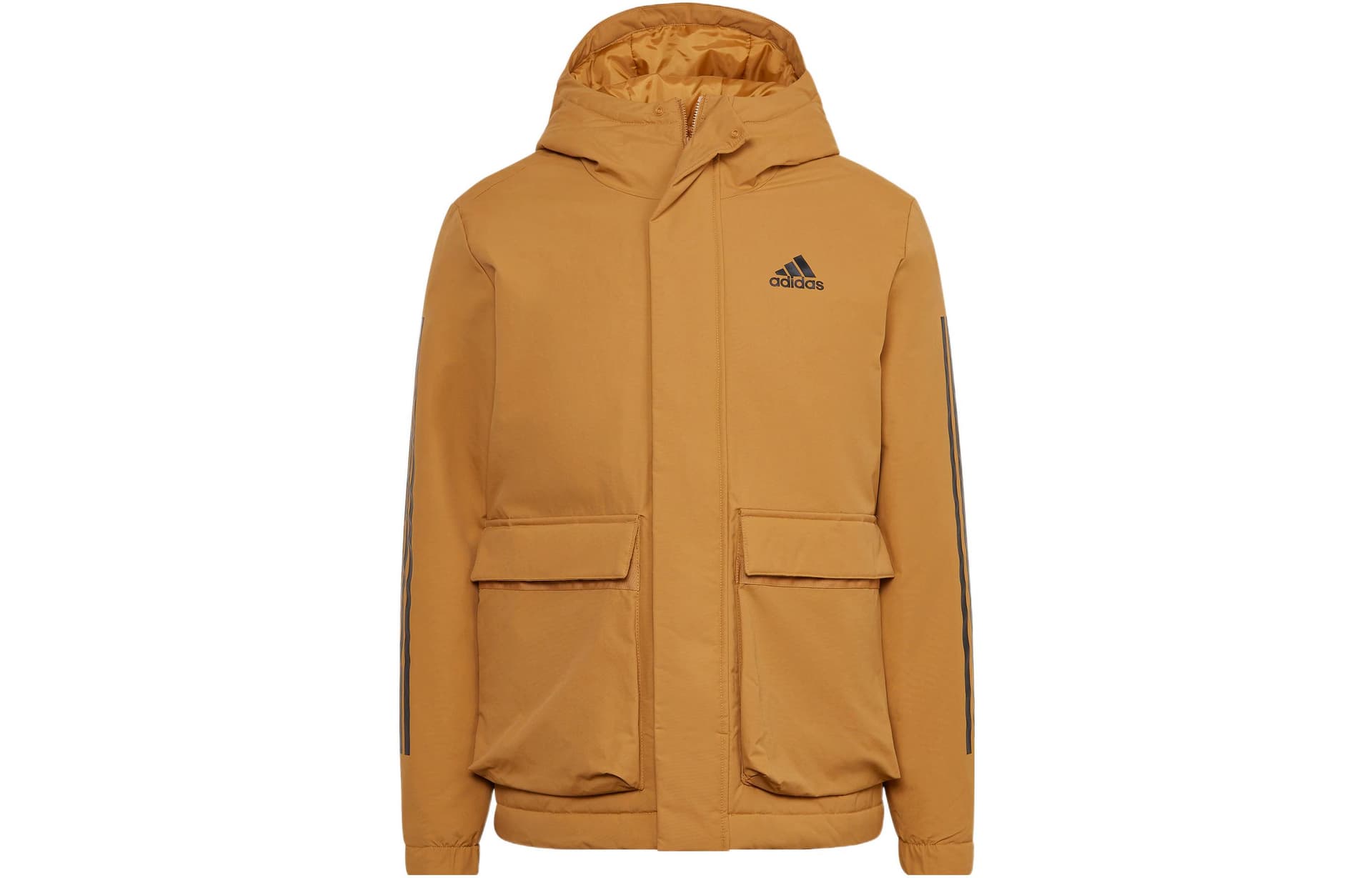 Зимняя куртка пуховик adidas Hooded Jacket Logo - изображение 1