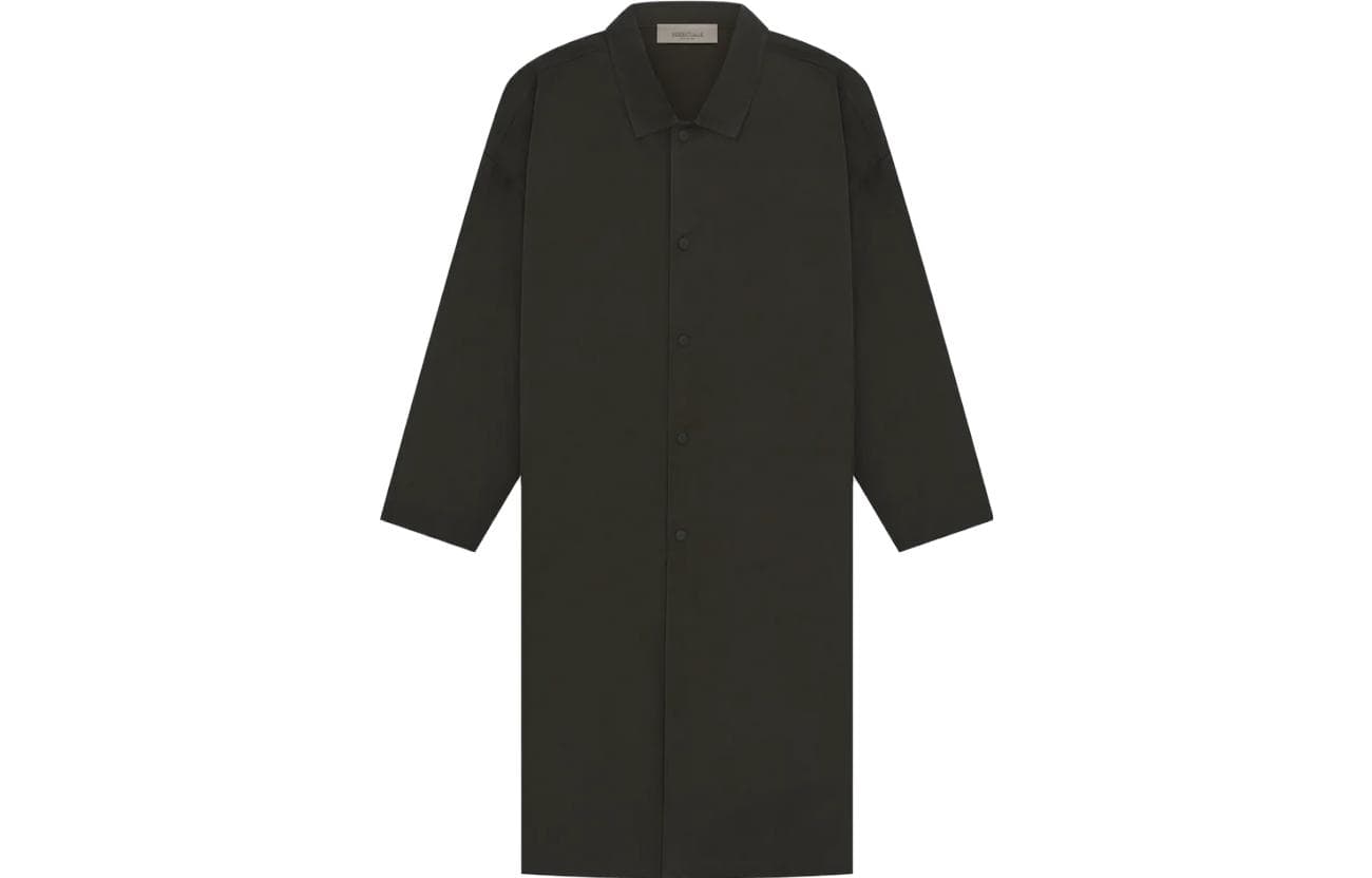 Пальто Fear of God Essentials SS23 Long Coat Off Black - изображение 1