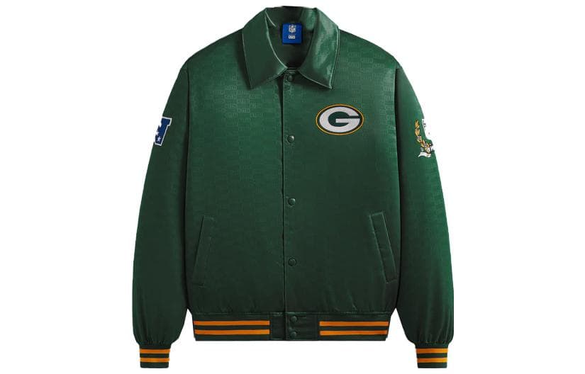 Куртка KITH x NFL FW23 Packers Satin Bomber Jacket Loho - изображение 1