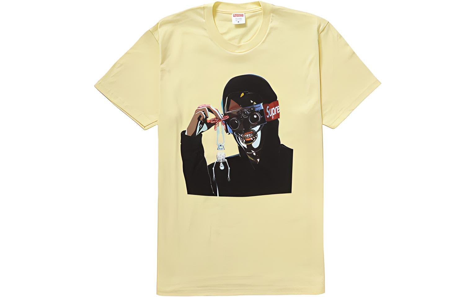 Футболка Supreme SS19 Creeper Tee Pale Yellow - изображение 1