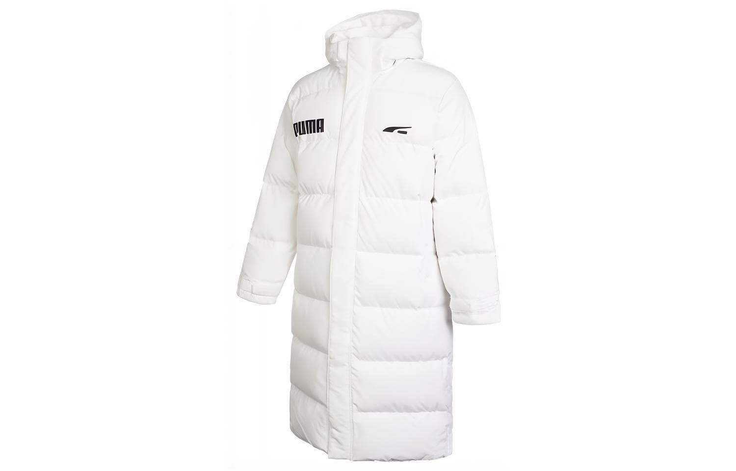 Зимняя куртка PUMA Logo Print Down Jacket White - изображение 1