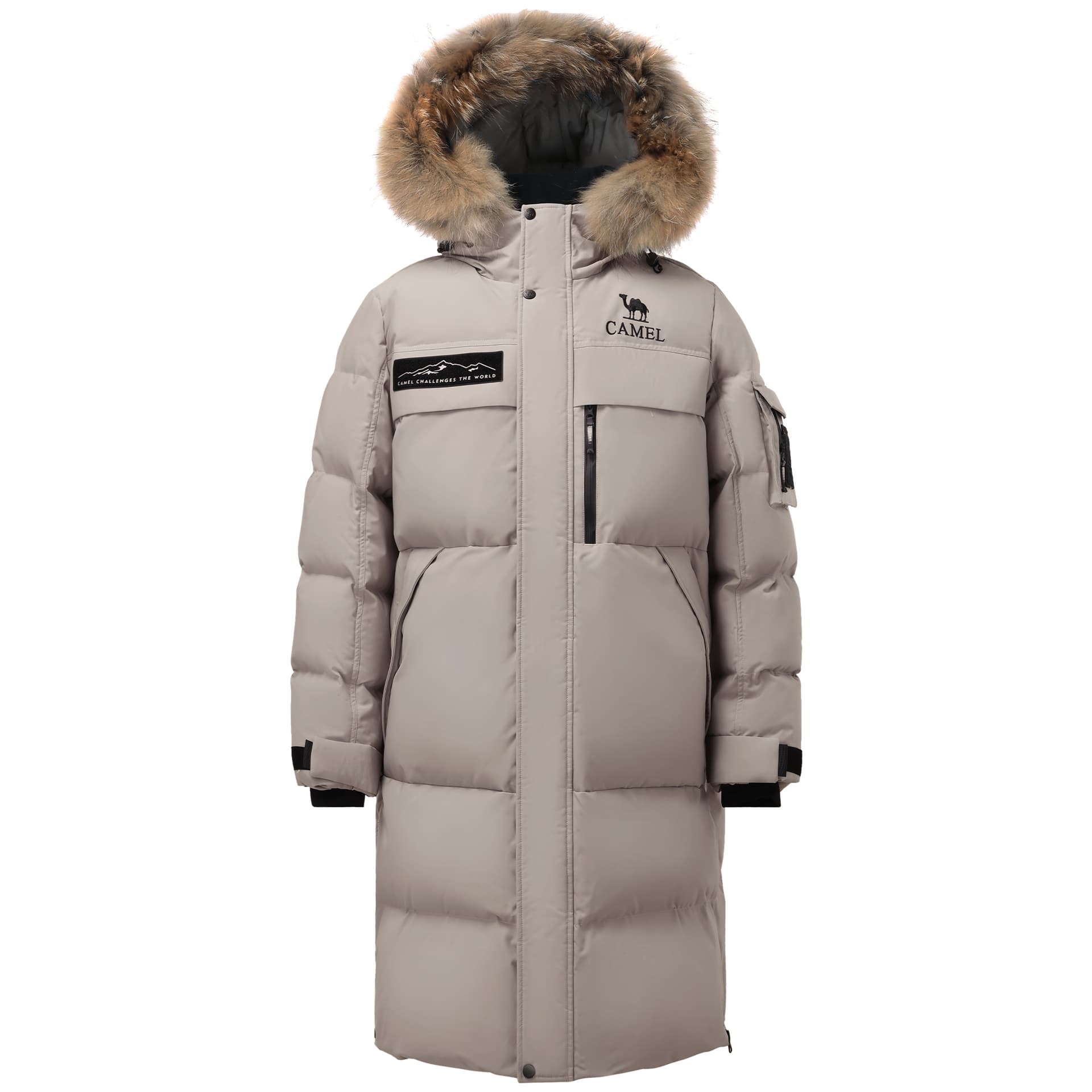 Зимняя куртка Верблюжий цвет Extreme Cold Down Jacket Унисекс - изображение 1