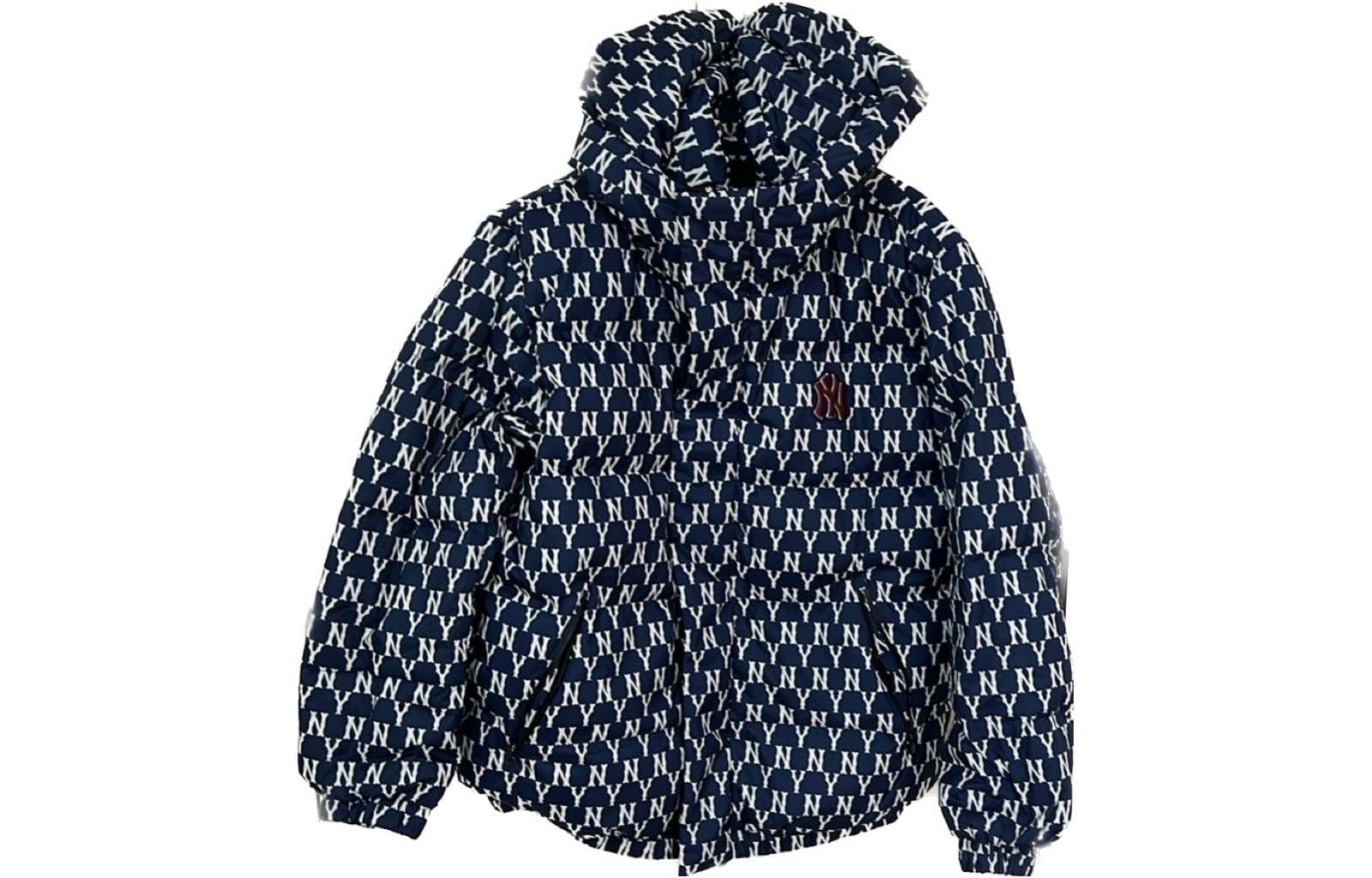 Зимняя куртка MLB New York Yankees Logo Hoodie Down Jacket Navy - изображение 1