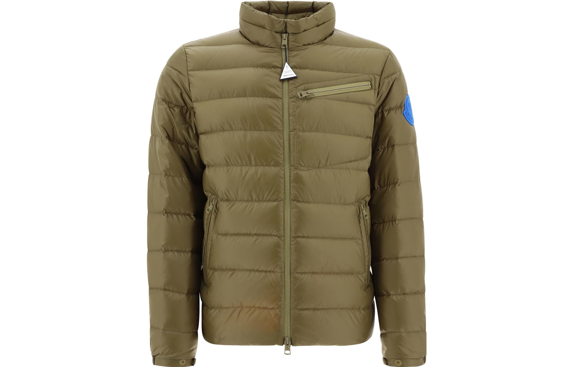 Зимняя куртка Moncler SS23 Quilted Logo Down Jacket Olive - изображение 1