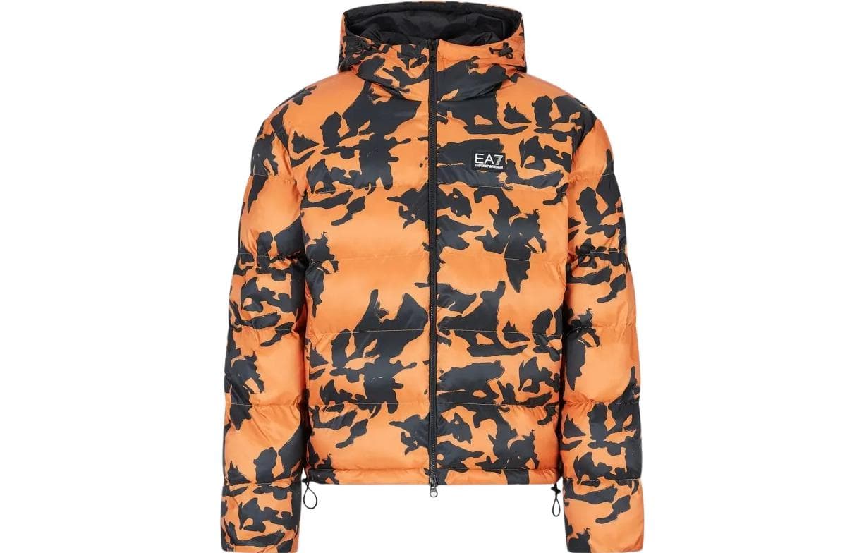 Зимняя куртка пуховик Emporio Armani EA7 FW22 Orange - изображение 1
