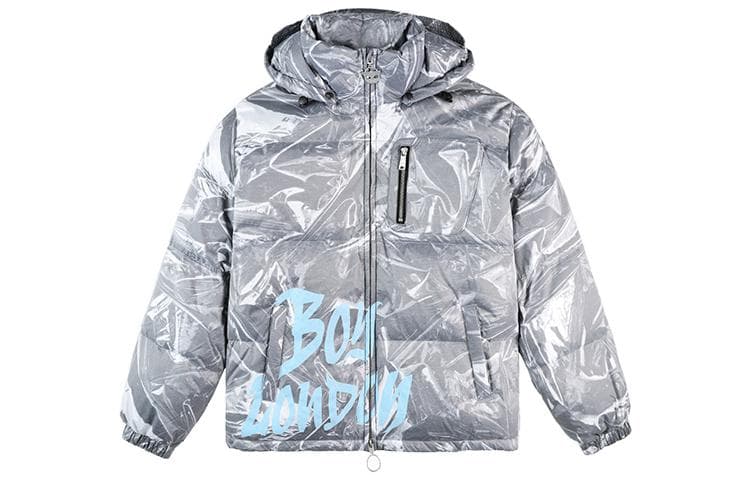 Зимняя куртка Boy London FW22 Graffiti Logo Down Jacket Grey - изображение 1