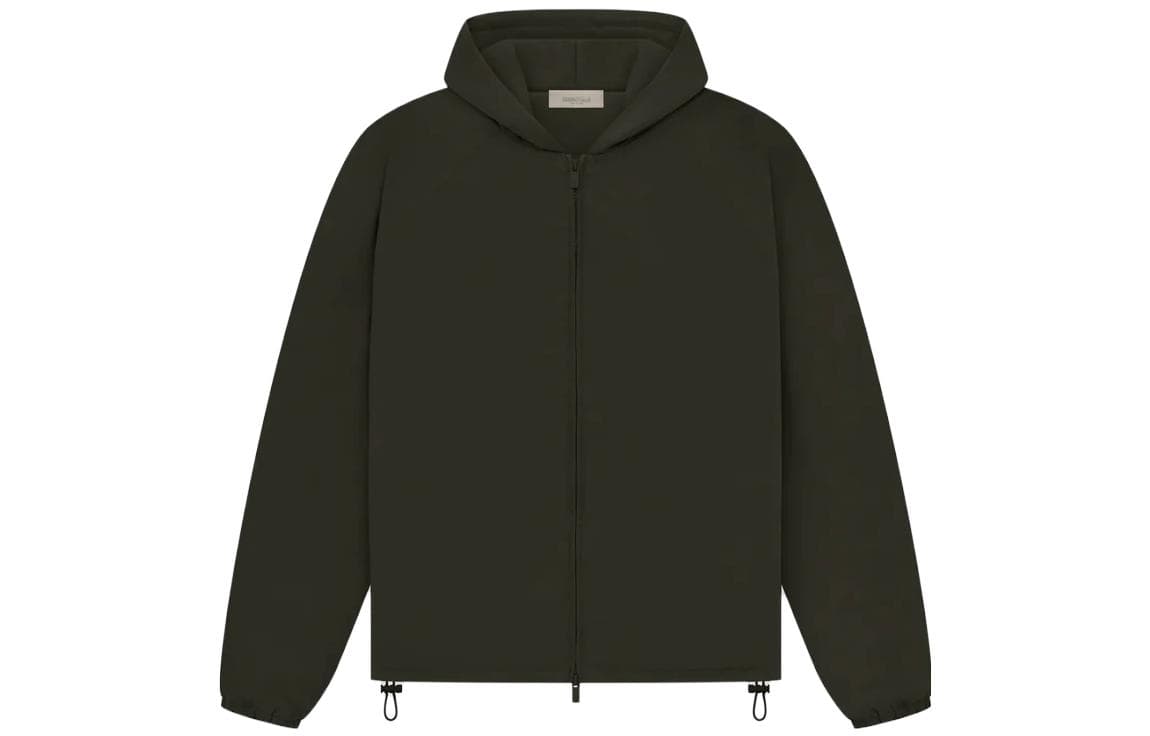 Зимняя куртка пуховик Fear of God Essentials Drop2 SS23 Essentials Fullzip Jacket Off-Black Logo - изображение 1