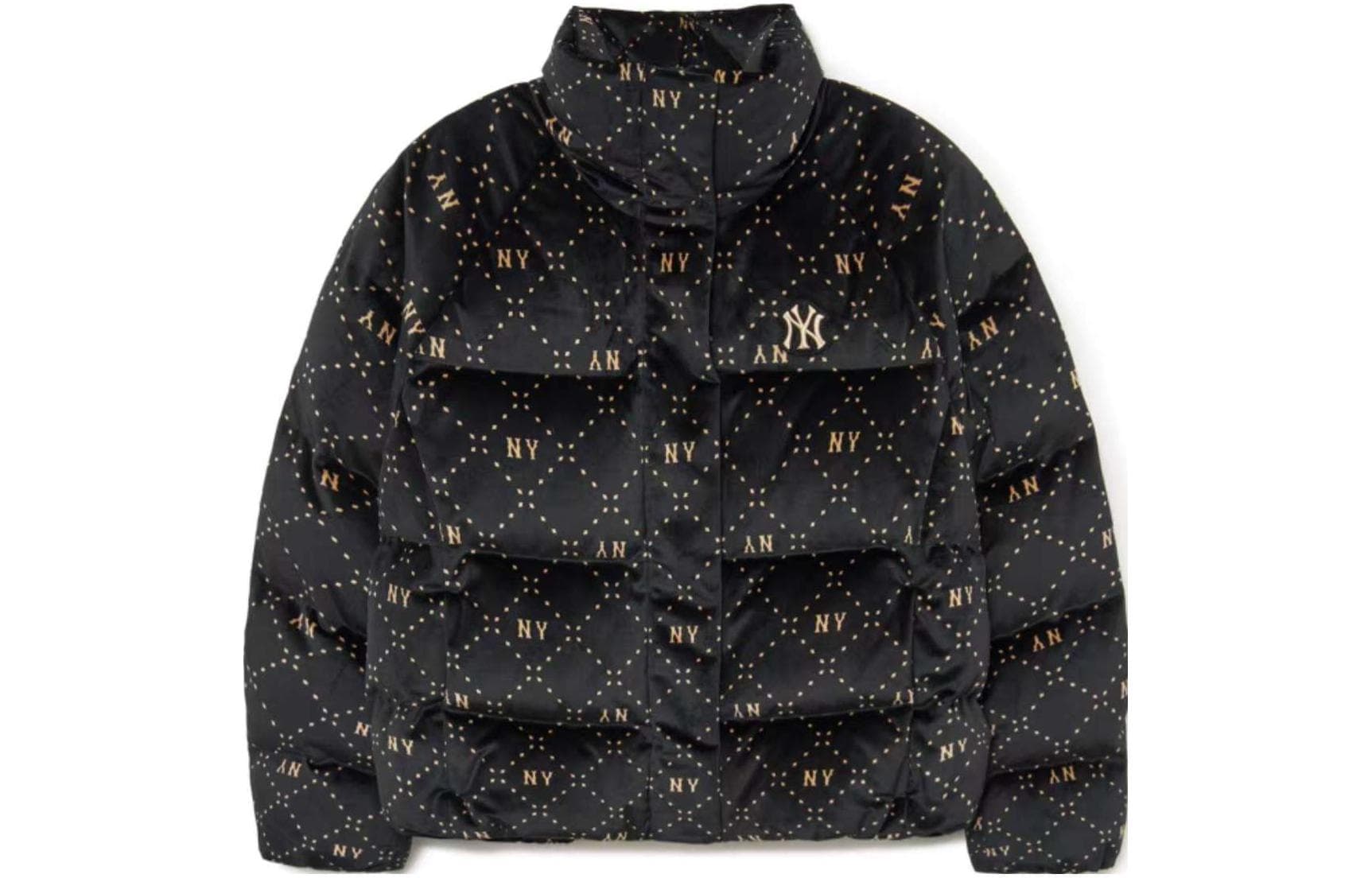Зимняя куртка MLB FW23 Diamond Monogram Down Jacket Black - изображение 1