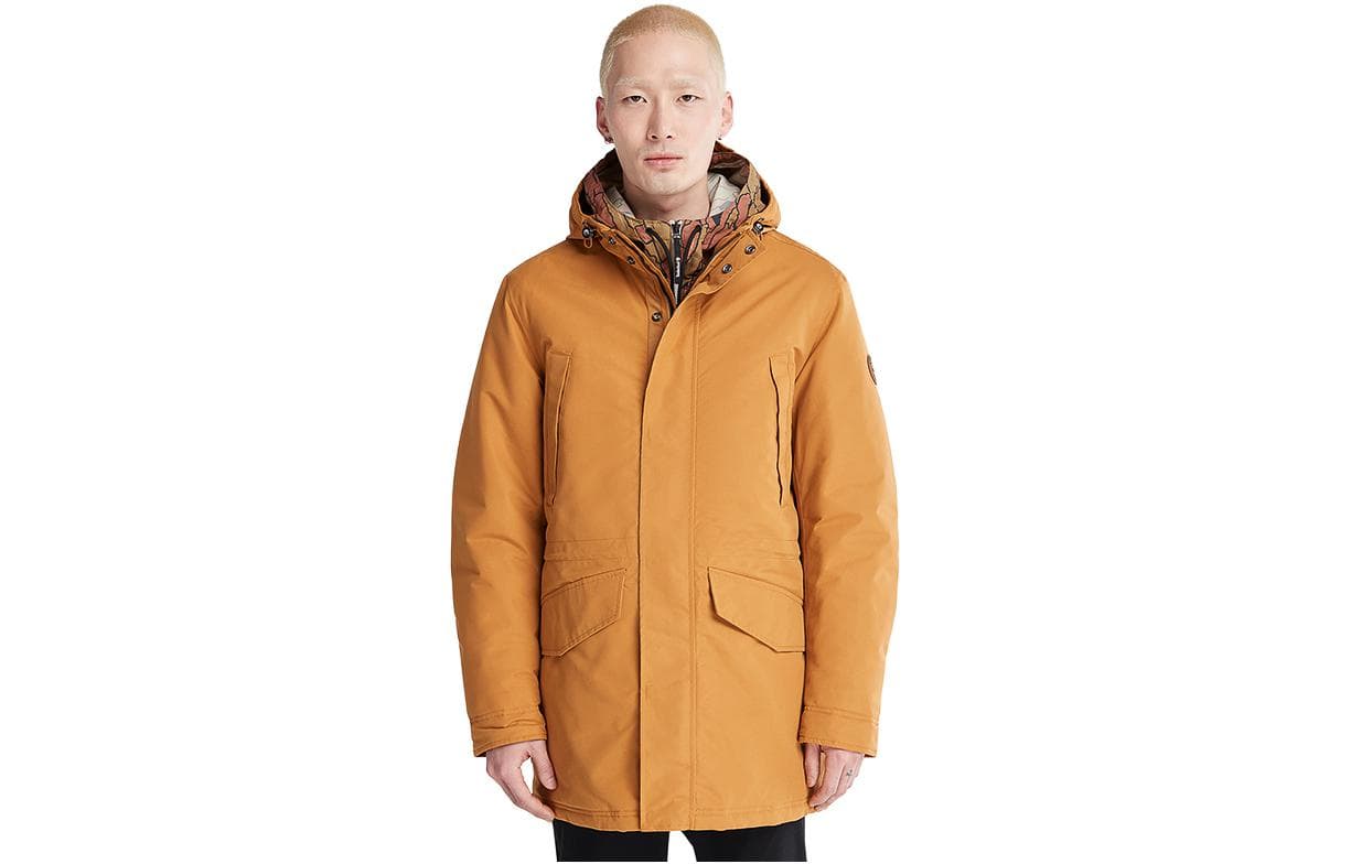 Зимняя куртка пуховик Timberland Hooded Puffer Jacket Wheat - изображение 2
