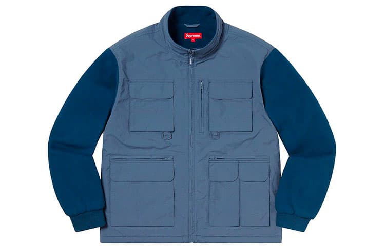 Куртка Supreme Upland Fleece Jacket Light Blue - изображение 1