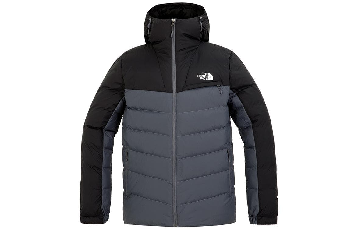 Зимняя куртка The North Face 550 Hooded Down Jacket Gray - изображение 1