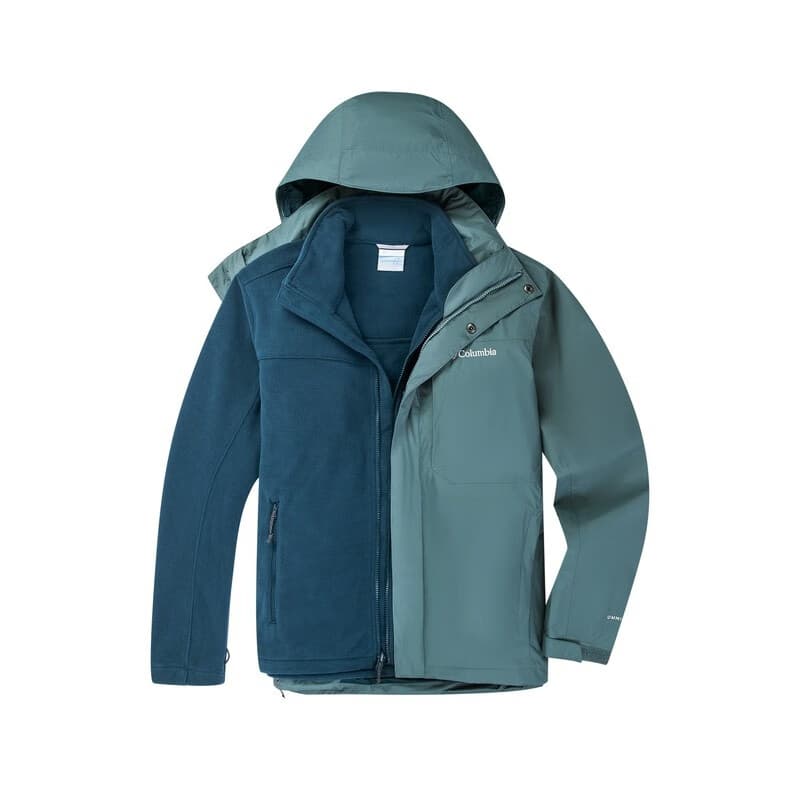 Демисезонная куртка COLUMBIA City Outdoor Collection Водонепроницаемый Износостойкий Термостойкий Ветровка Мужской Циан - изображение 1