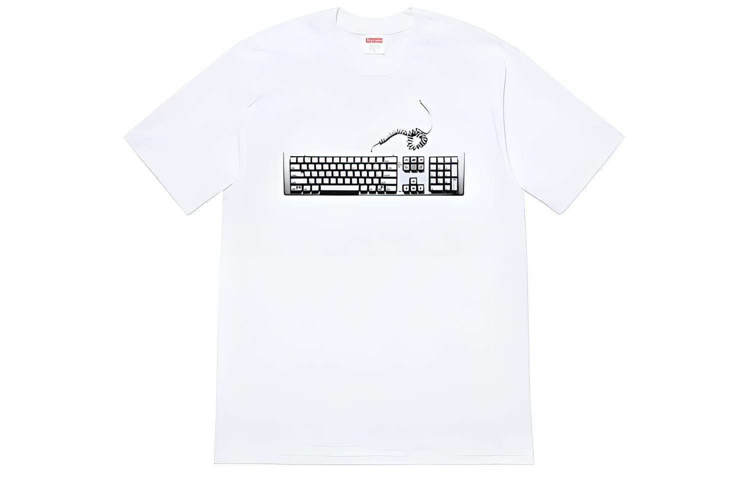 Футболка Supreme SS19 Keyboard Tee White - изображение 1