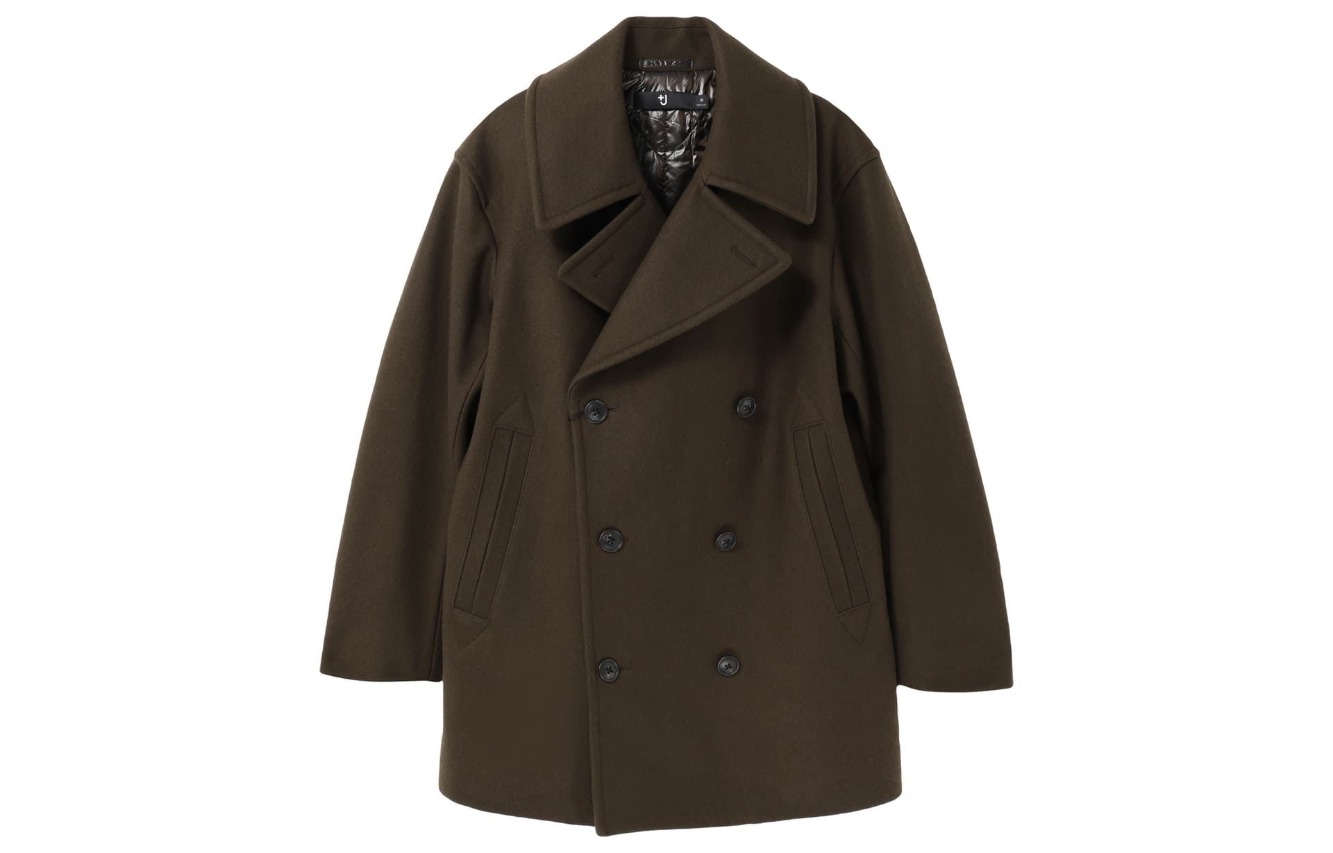 Пальто UNIQLO x Jil Sander FW20 Double-Breasted Coat Olive - изображение 1