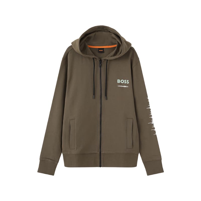 Куртка HUGO BOSS Куртки и Пальто Мужские Зеленый Коричневый - изображение 1
