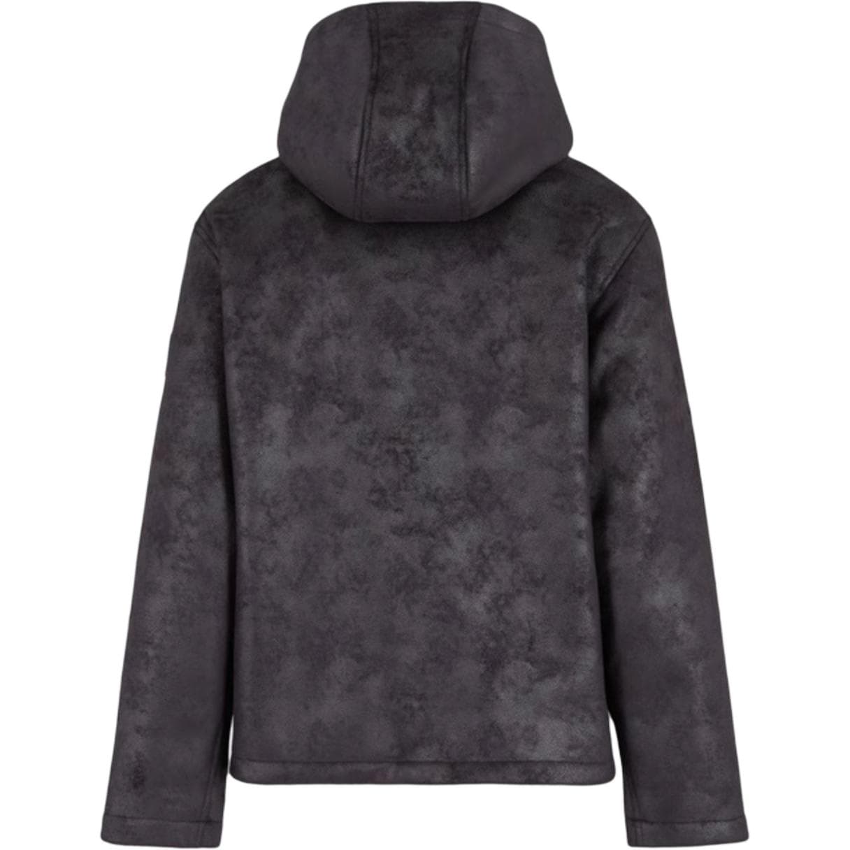 Куртка EMPORIO ARMANI EA7 FW24 Логотип с флисовой подкладкой куртка и пальто с капюшоном длинные рукава мужские черный - изображение 2