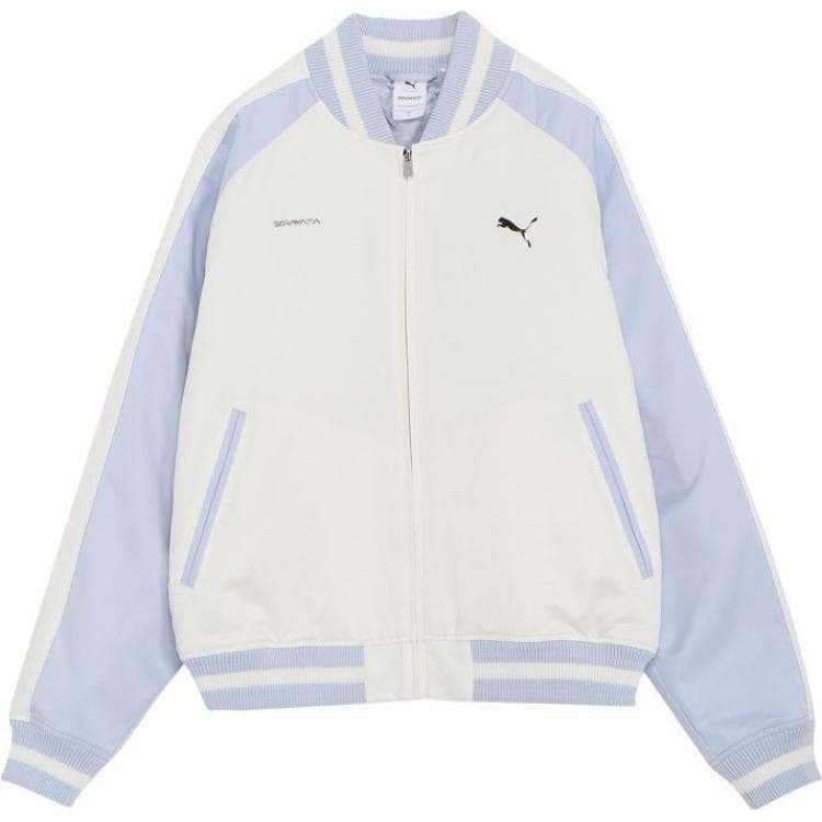 Куртка PUMA FW23 Metallic Logo Raglan Jacket White - изображение 1
