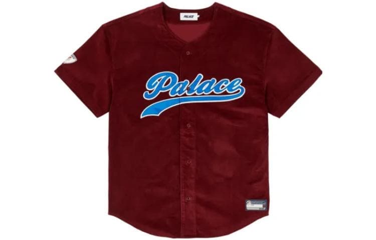 Бомбер PALACE FW22 Cord Baseball Jersey Burgundy - изображение 1