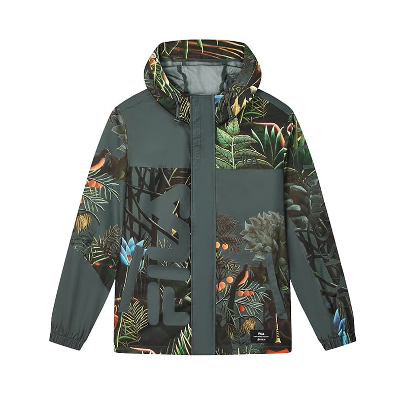 Демисезонная куртка FILA x LUSUO Heritage Windbreaker Мужская с принтом по всей поверхности - изображение 1
