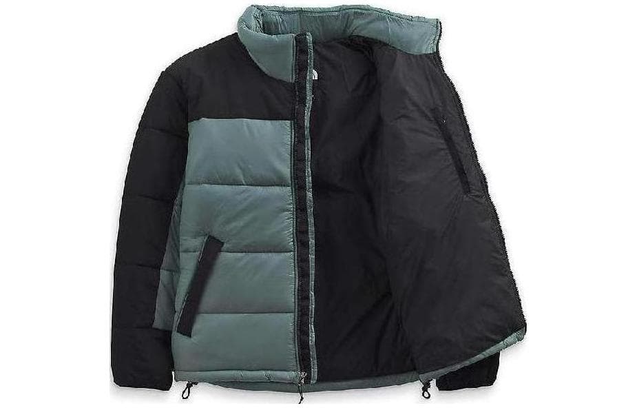 Зимняя куртка пуховик The North Face Printed Logo Zip-Up Down Jacket Light Blue - изображение 1