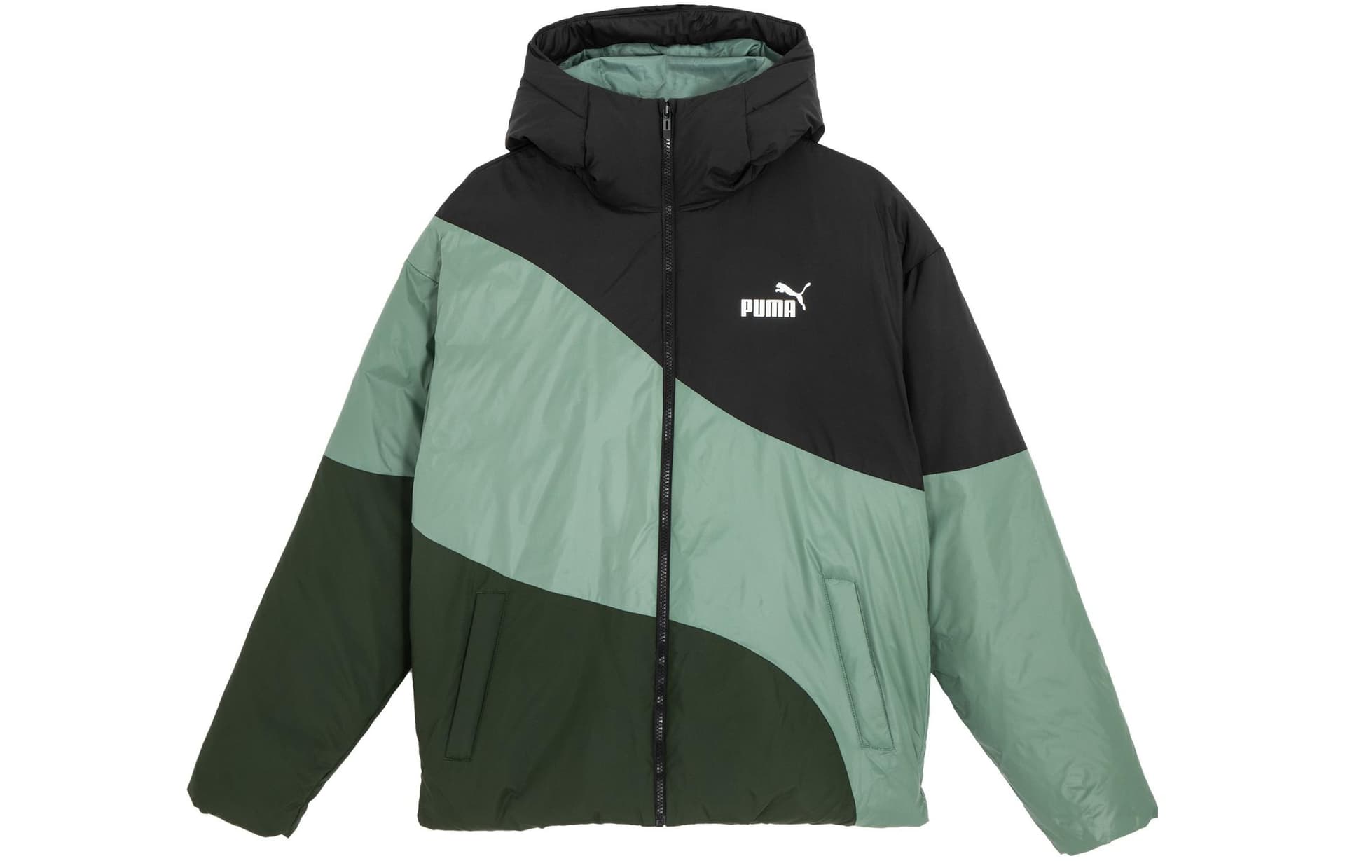 Зимняя куртка PUMA IG Cat Hooded Down Puffer Jacket Military Green - изображение 1