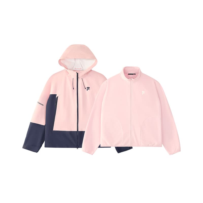 Куртка FILA FUSION Куртка Унисекс Кожа Грязь Розовый - изображение 1