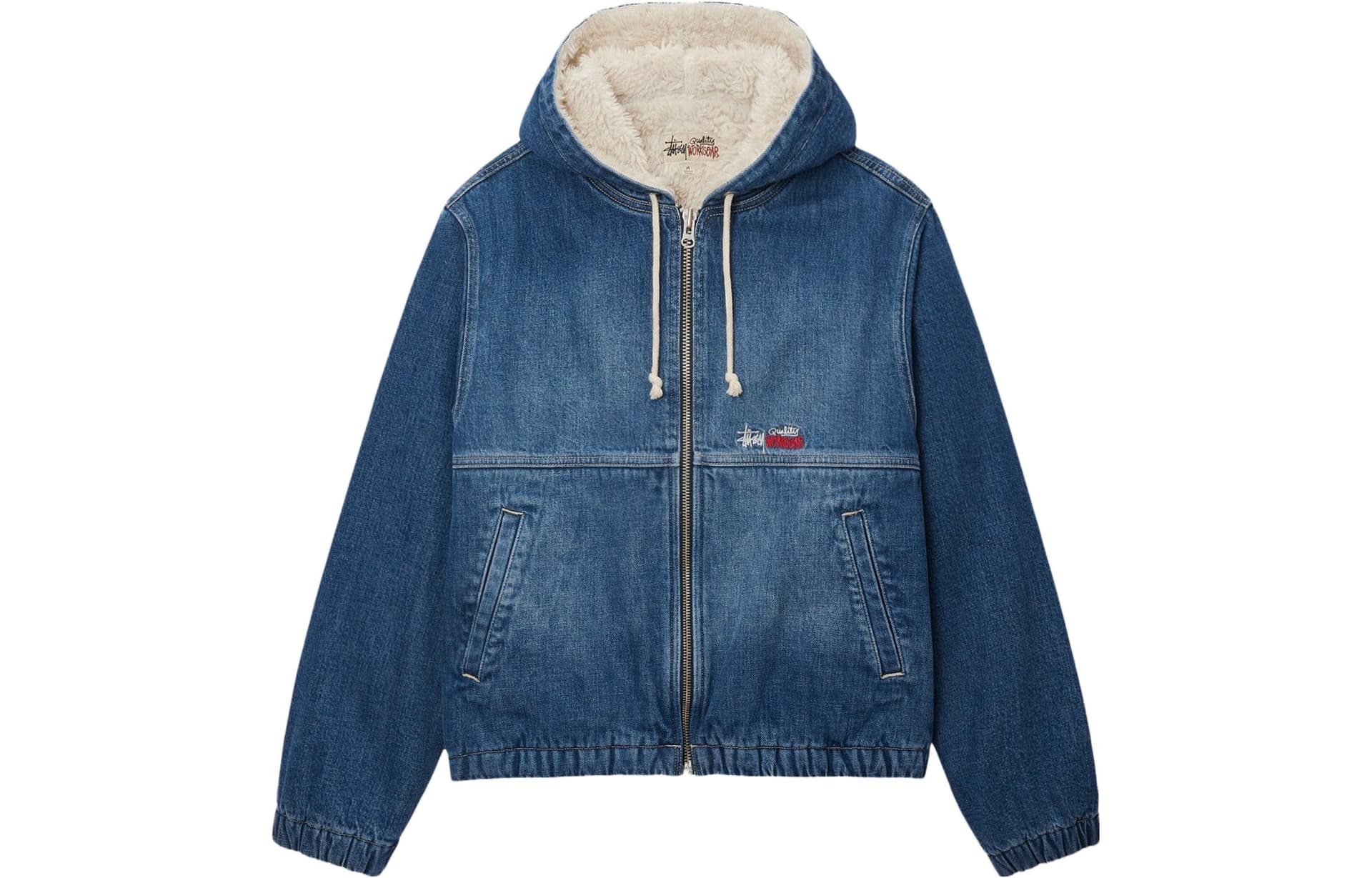 Куртка Stussy FW23 WORK JACKET DENIM SHERPA - изображение 1