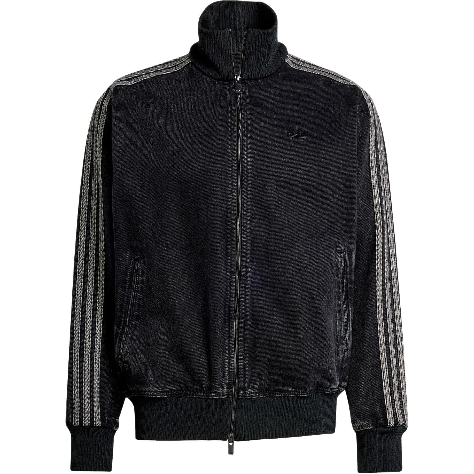 Куртка Adidas Originals Firebird Denim FB TT Куртки и Пальто Мужской Деним Черный - изображение 1