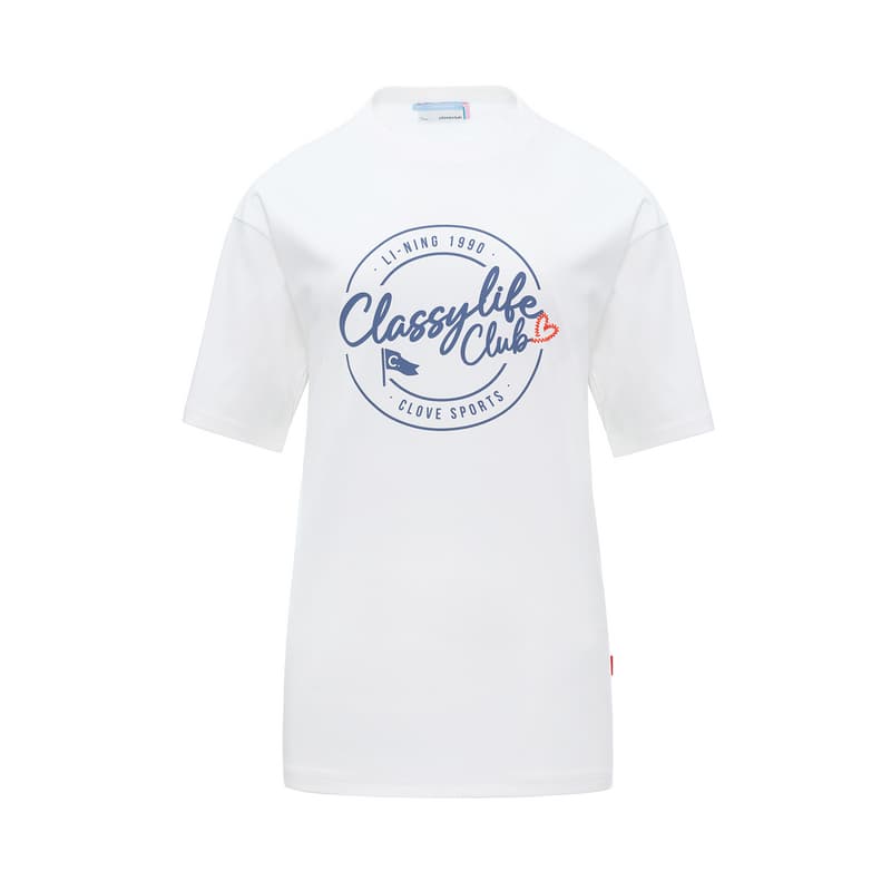 Футболка LI NING 1990 X Clove T Рубашка Унисекс Стандартная Белая - изображение 1