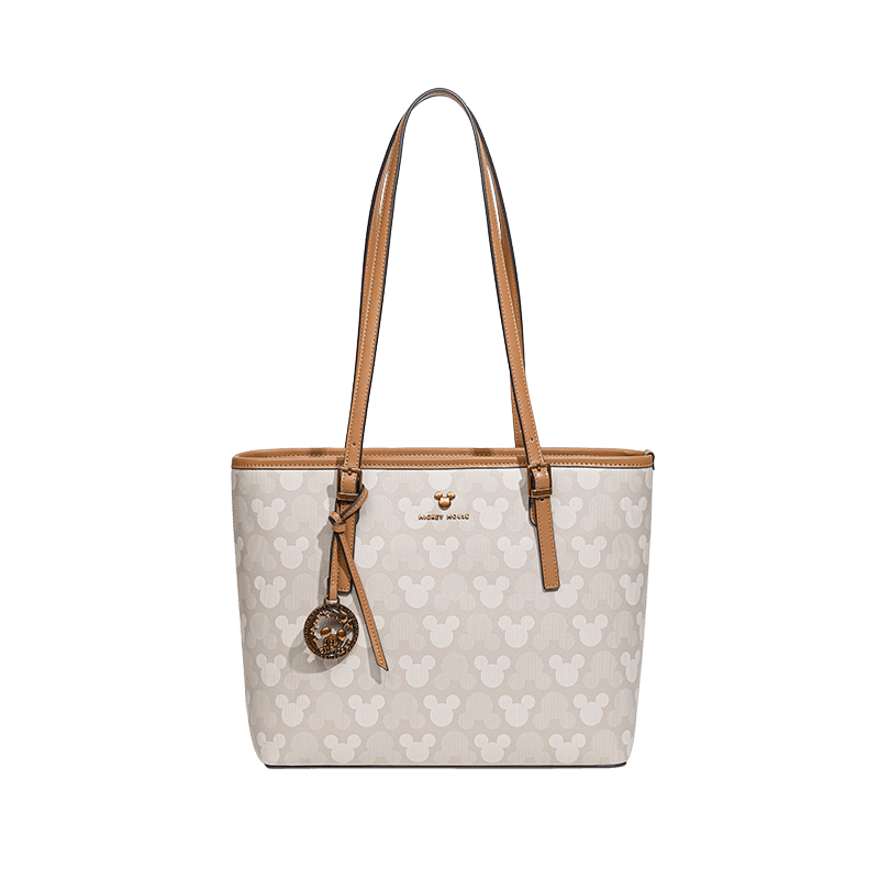 Мини-сумка Disney ПУ (полиуретан) Сумка-тоут Сумка через плечо Стандартная Женская Экрю Черный Коричневый - изображение 1