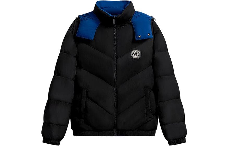 Зимняя куртка Versace Logo Puffer Jacket Black - изображение 1