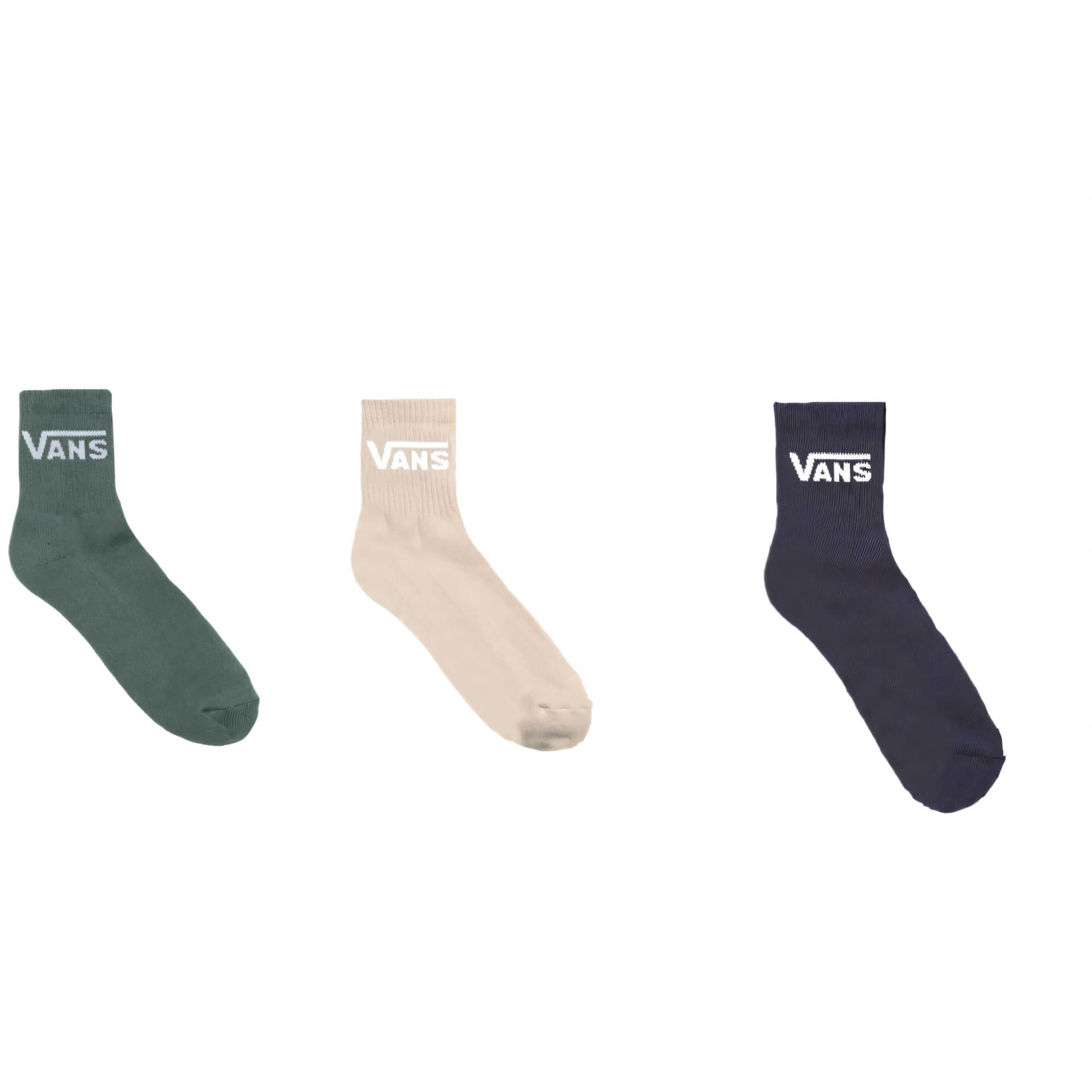 Носки Vans HALF CREW Носки Женские 3 Пачки Смешанные Цвета - изображение 2