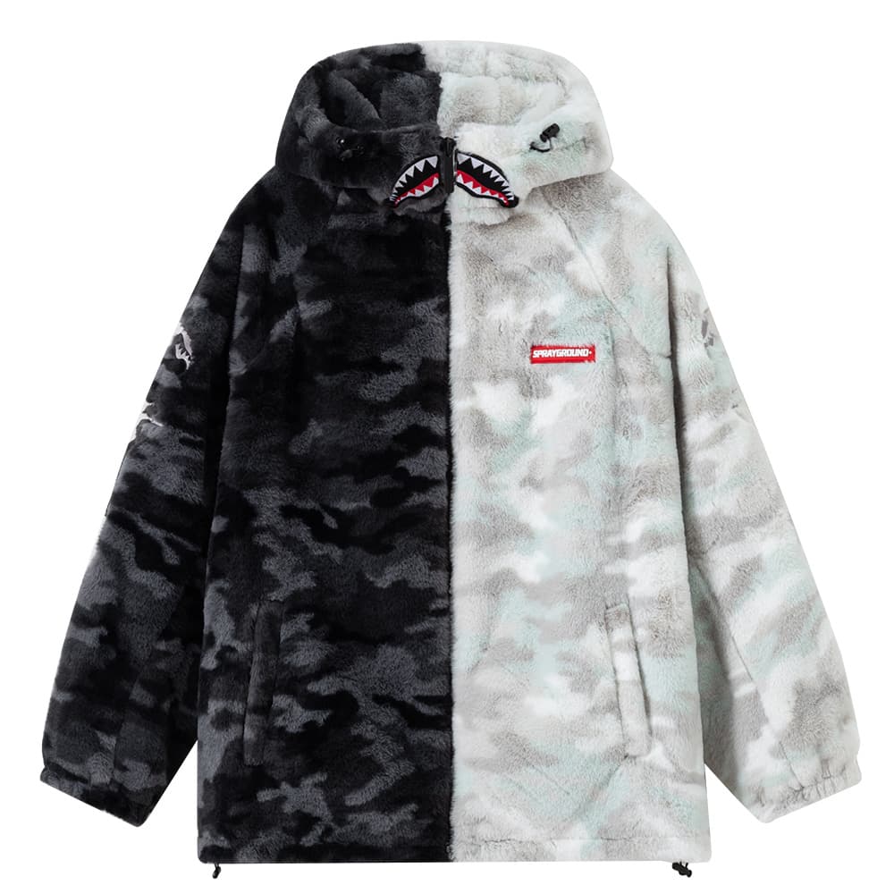 Куртка SPRAYGROUND Мужское пальто бархатное темно-серый - изображение 1
