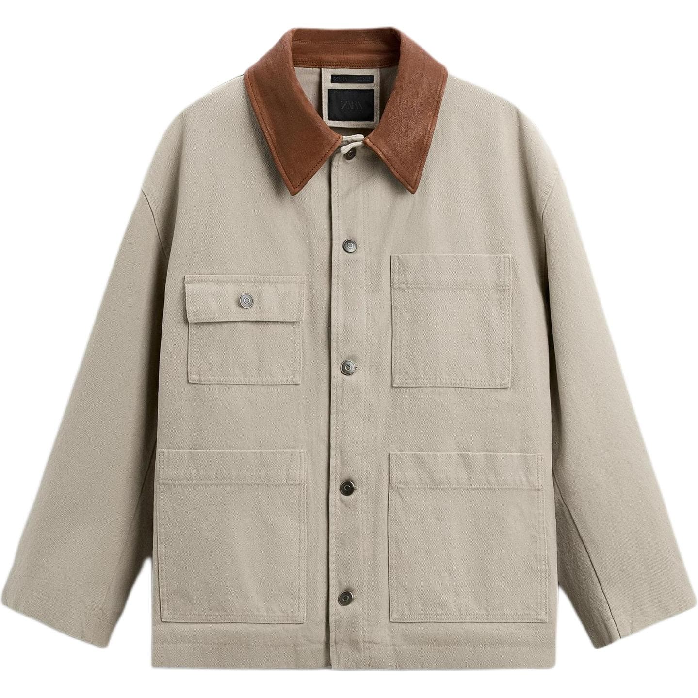 Куртка ZARA Colorblock Collar Jacket - изображение 1