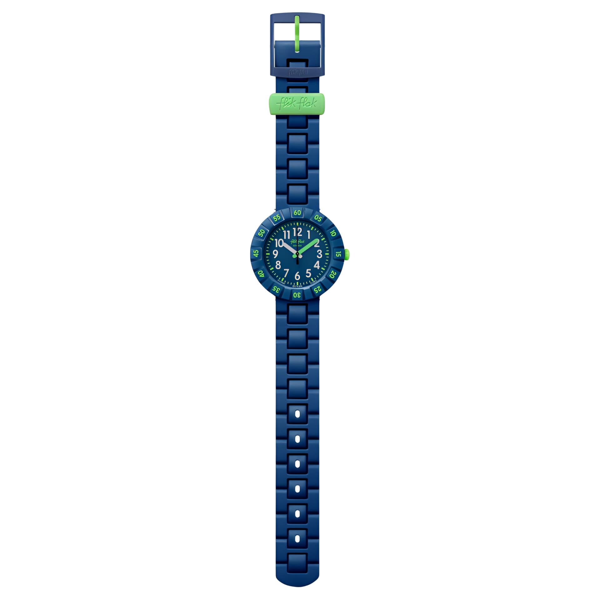 Часы SWATCH Flik Flak Кварцевый механизм Мужские часы Циферблат 36,7 мм Синий Пластиковый корпус Часы Силиконовый ремешок - изображение 2