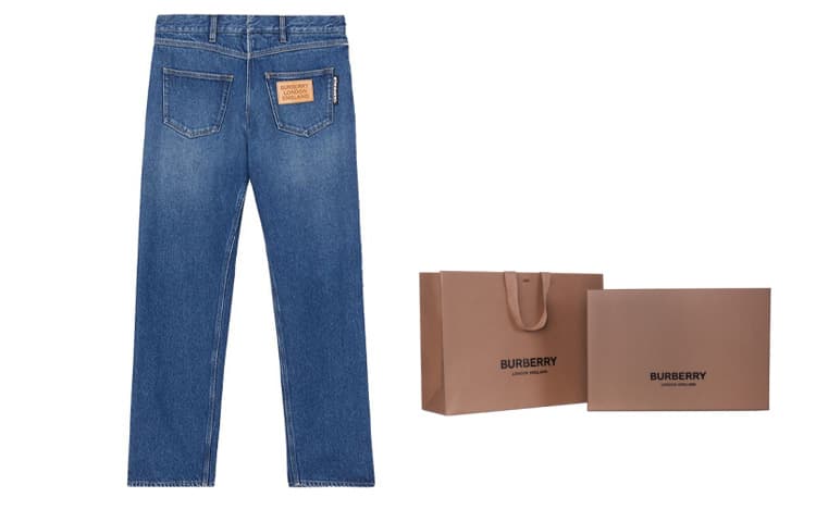 Штаны Burberry Relaxed fit reconstructed jeans 80253761 - изображение 3