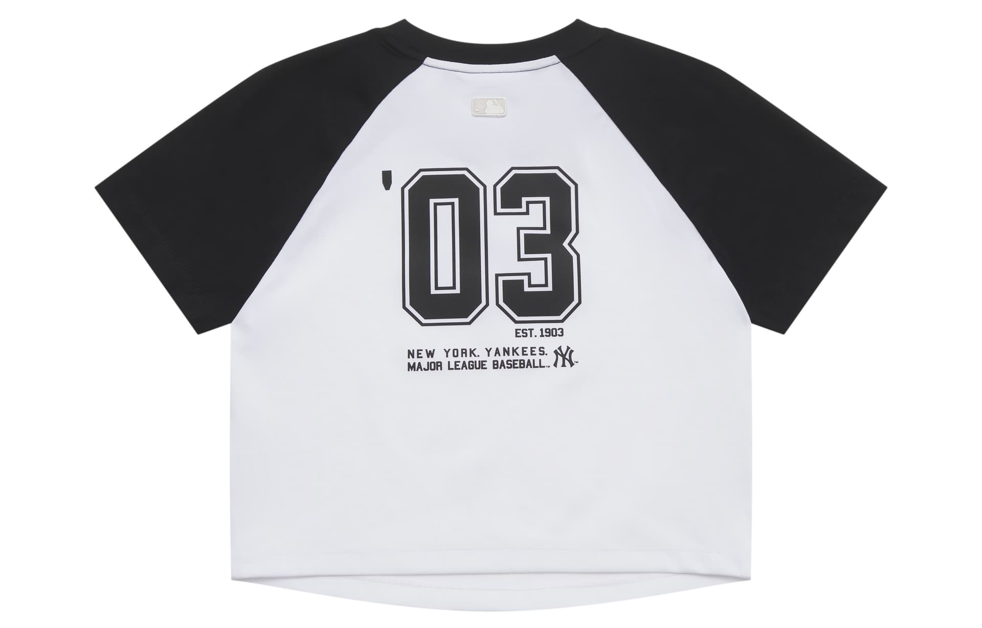 Футболка MLB Preppy Style Collection New York Yankees SS25 Реглан T-Рубашка Женская Черная - изображение 2