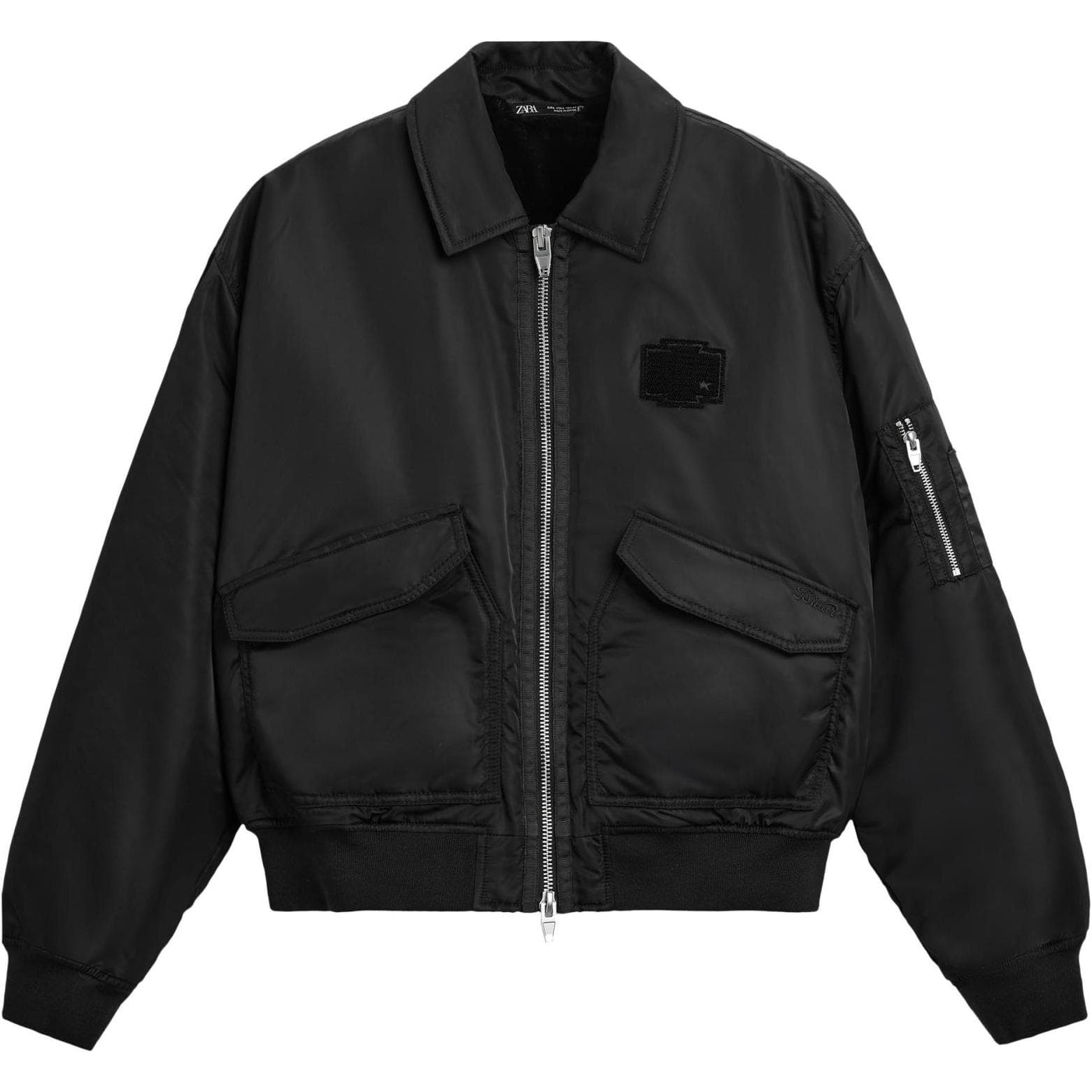 Куртка ZARA Куртки и Пальто Мужской Черный - изображение 1