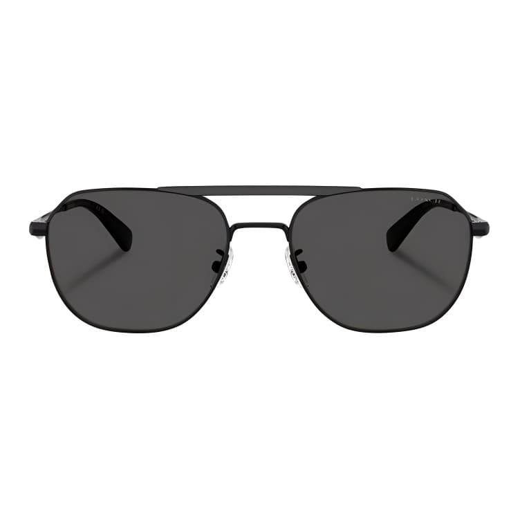 Солнцезащитные очки COACH Смола Aviator Солнцезащитные очки Унисекс Черные - изображение 2