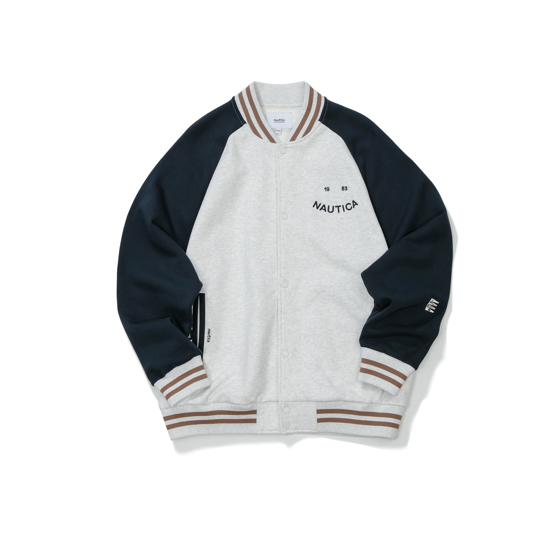 Бомбер Nautica White Sail Бейсбольная куртка унисекс - изображение 1