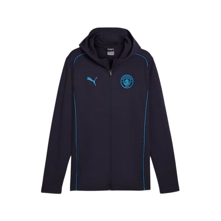Куртка PUMA SS24 Manchester City Casuals Hooded Jacket logo - изображение 1