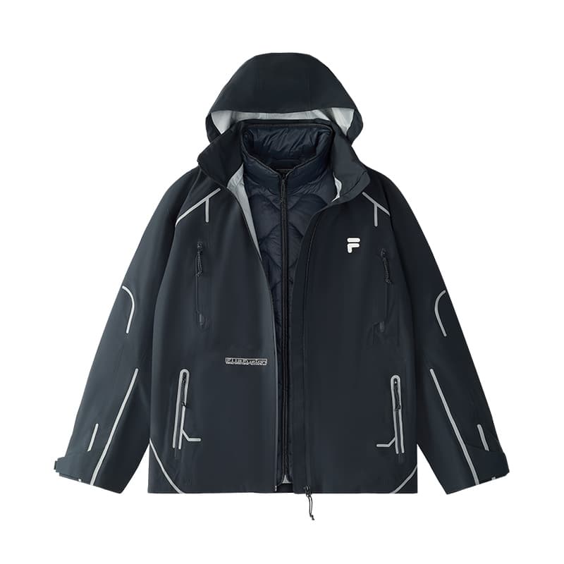 Зимняя куртка пуховик FILA FUSION FILA FUSION X Пуховик Мужской Темно-синий Vux - изображение 1