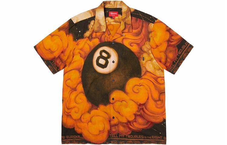 Рубашка Supreme FW19 Week 12 x Martin Wong 8-Ball Rayon SS Shirt Multicolor 8 - изображение 1