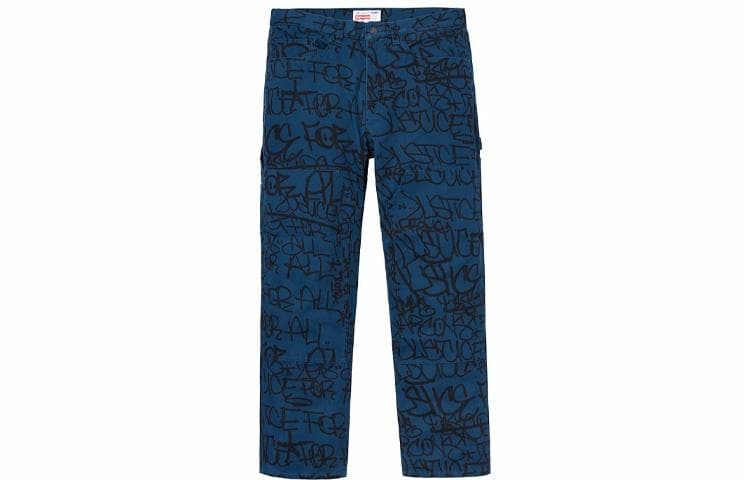 Штаны Supreme x Comme des Garcons SHIRT Canvas Painter Pant Navy - изображение 1