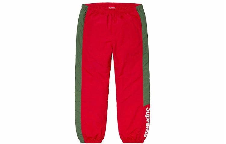 Штаны Supreme FW19 Side Logo Track Pant Red - изображение 1