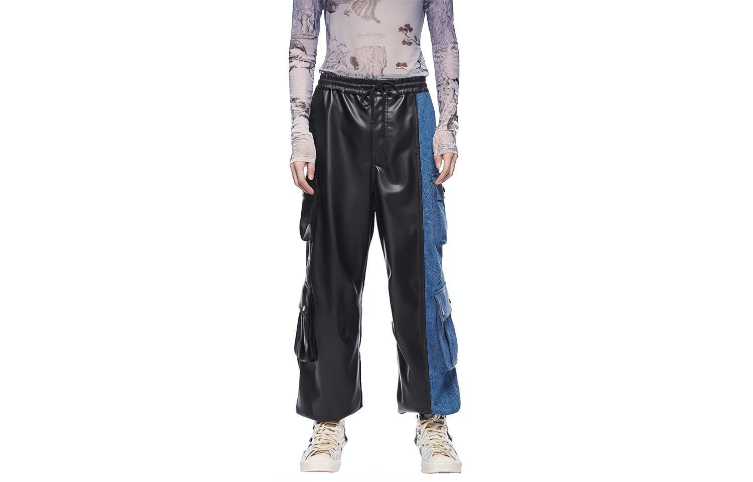 Штаны FENG CHEN WANG FW21 PU - изображение 1