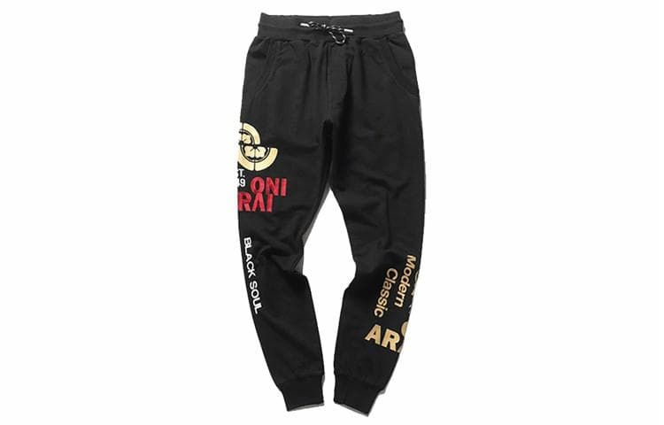 Штаны oniarai Classic Logo Knit Pants Black - изображение 1